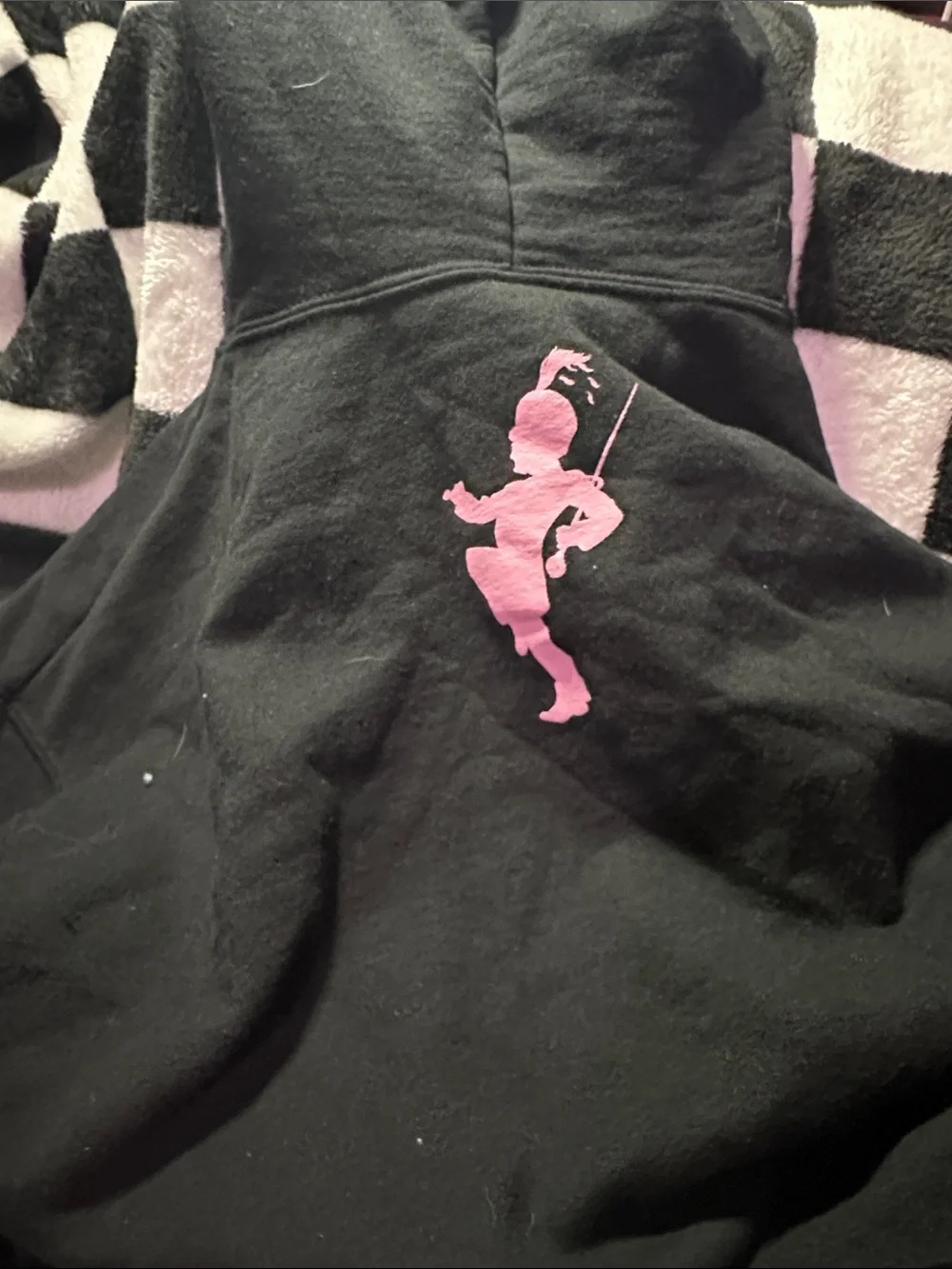 My Chemical Romance Black Cropped Hoodie with Pink Graphic - Picture 4 of 6